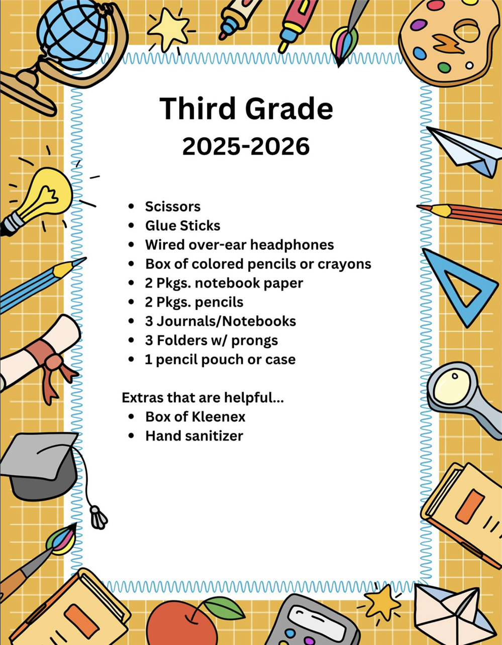 School Supply List
